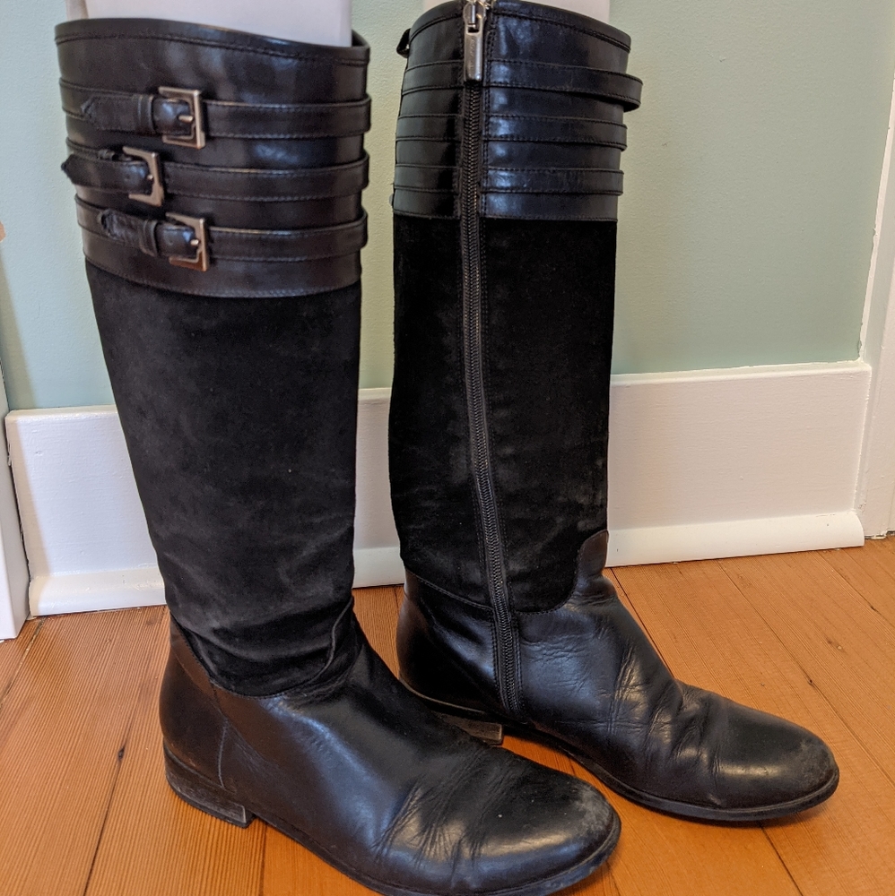 Aquatalia High Black Boots